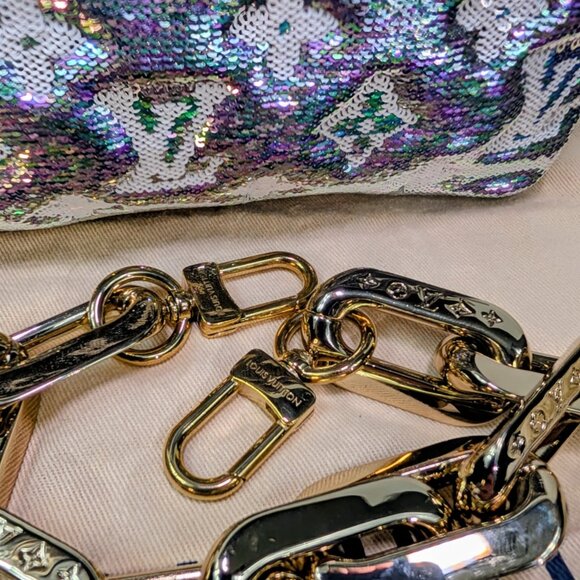 Louis Vuitton Iridescent Sequin and Silver Monogram Empreinte Bag - Picture 3 of 16